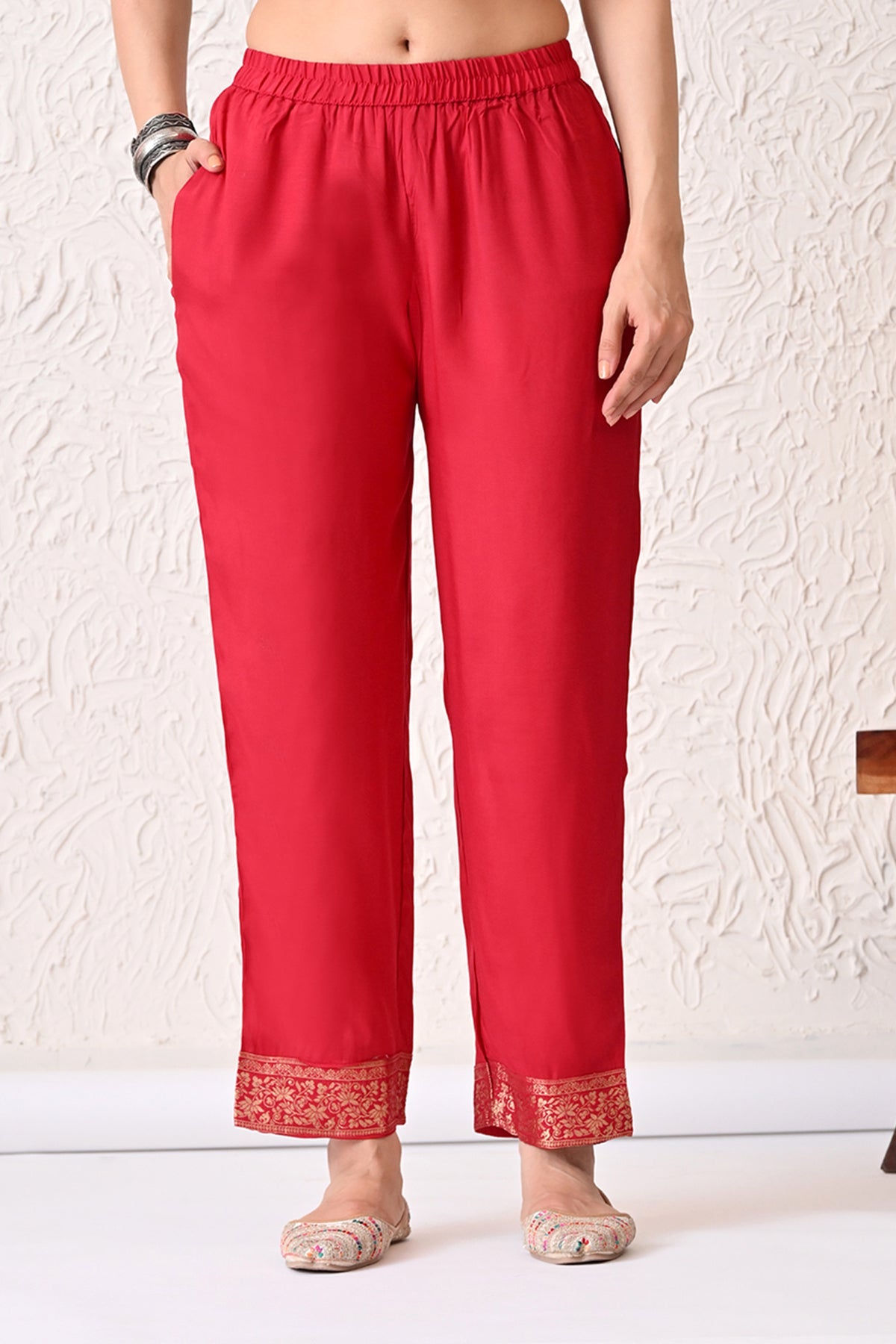 Pink Self-Design Kurta 3 Pcs Set