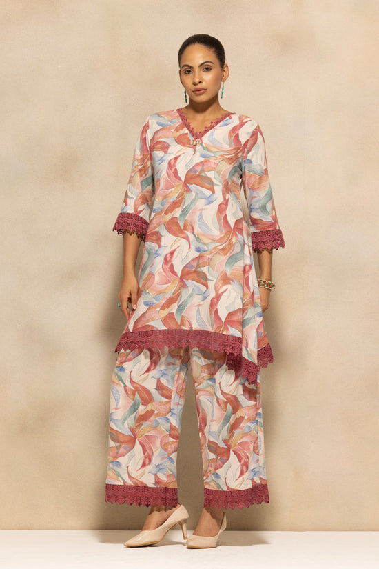 Multi A-line Printed Kurta 3 Pcs Set