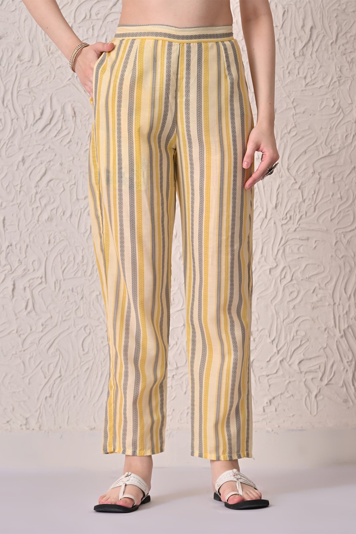 Yellow Floral Printed Kurta 3 Pcs Set