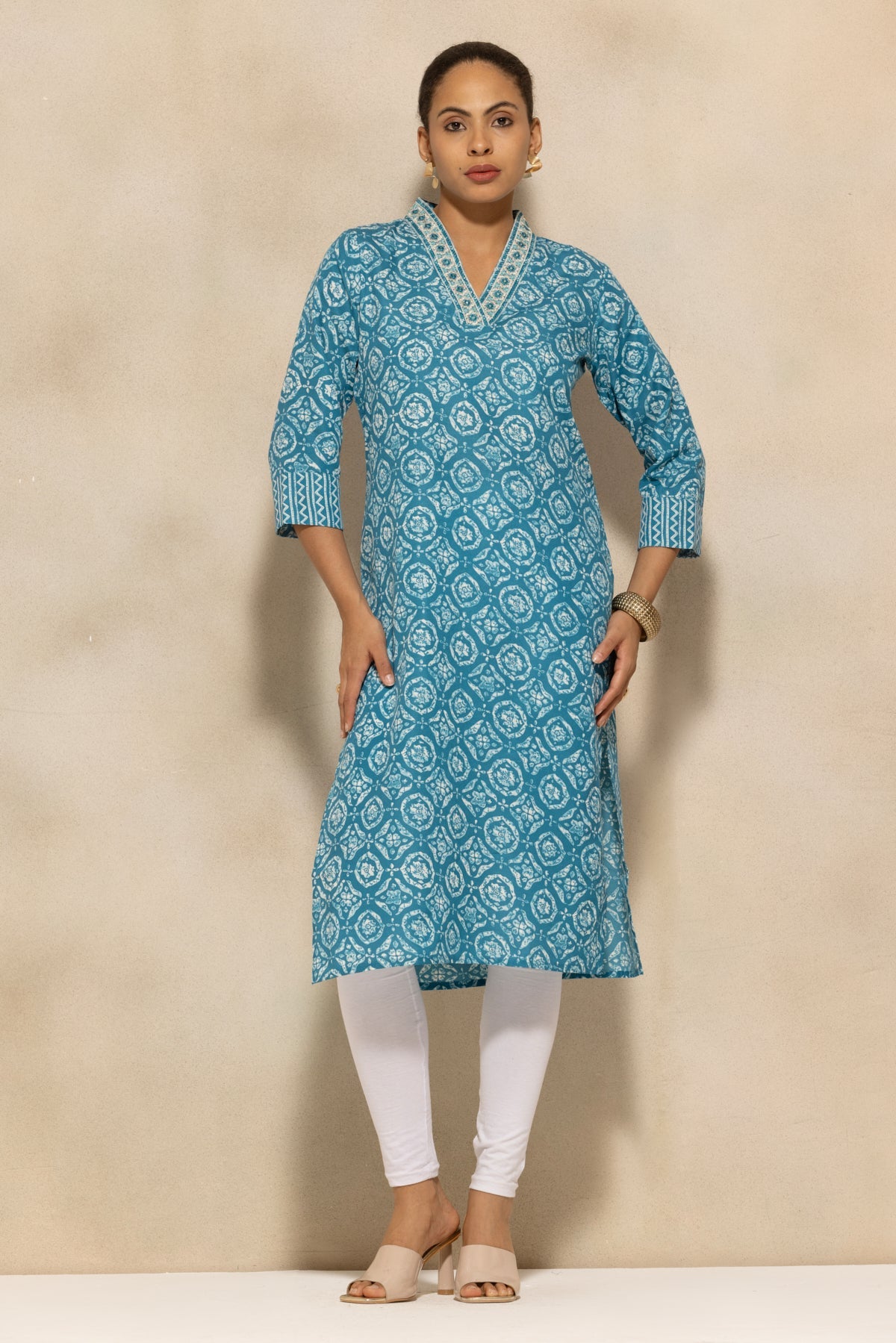 Blue Printed Kurta