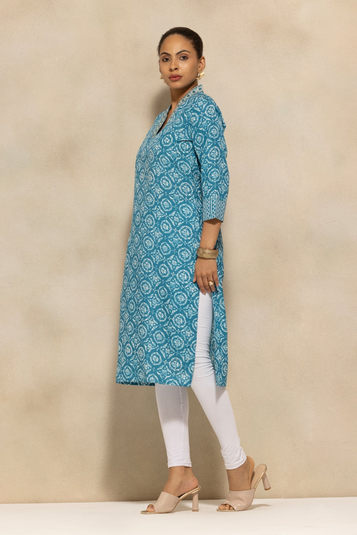 Blue Printed Kurta