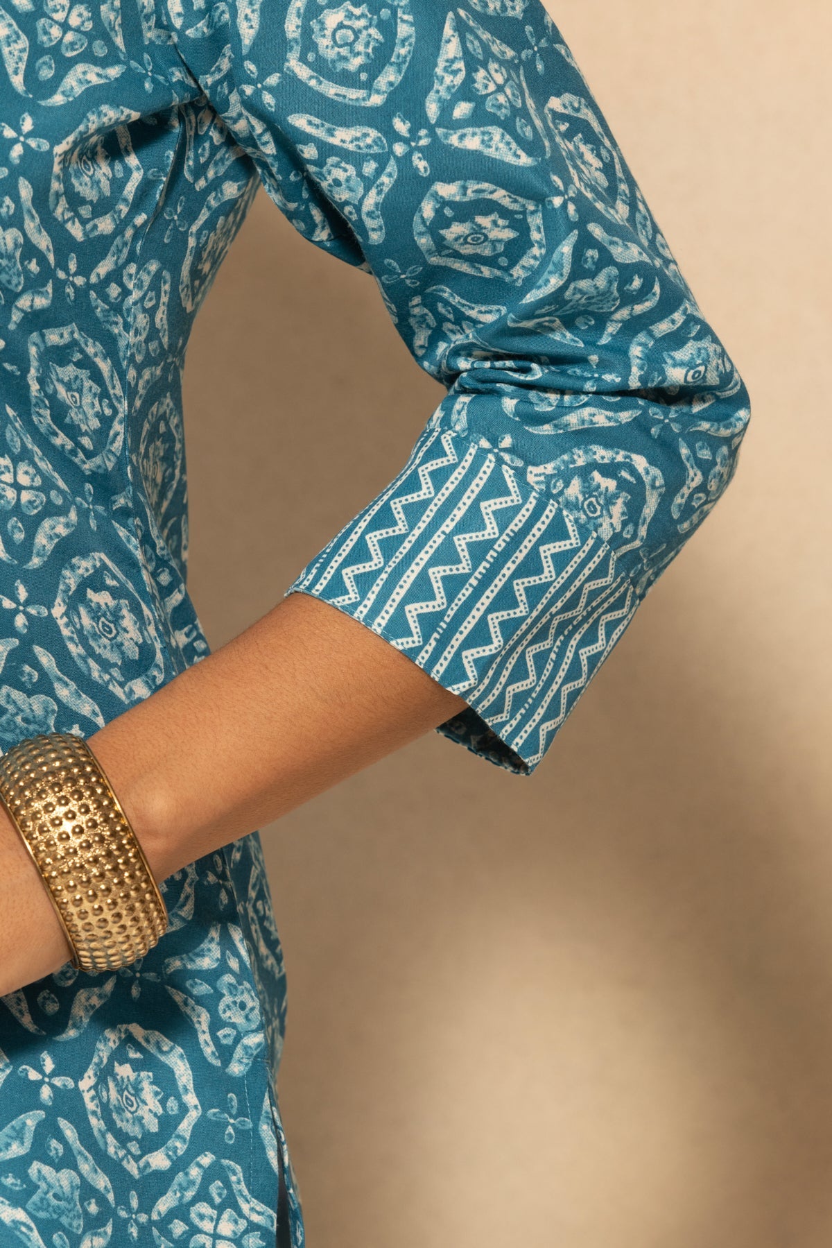 Blue Printed Kurta