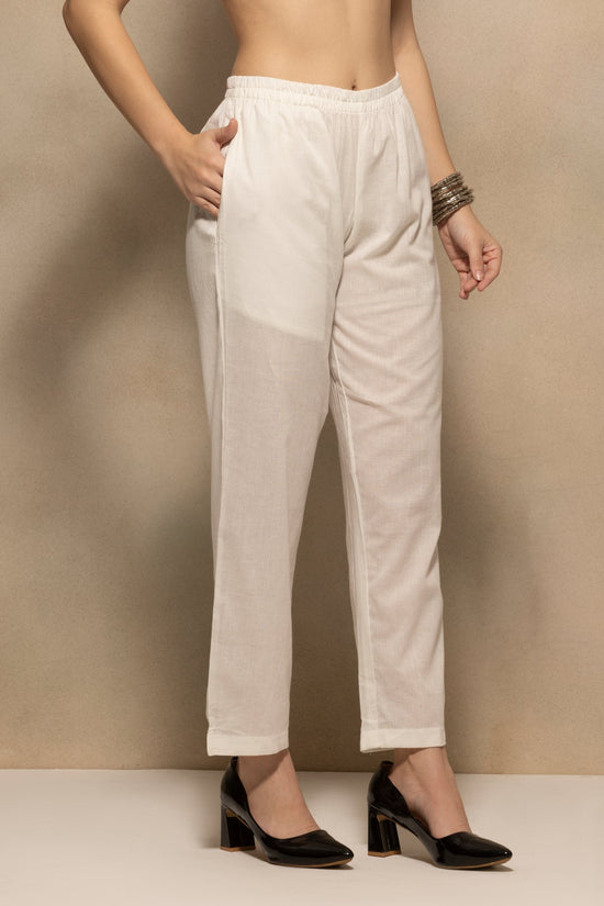 Cream Embellished Kurta 3 Pcs Set