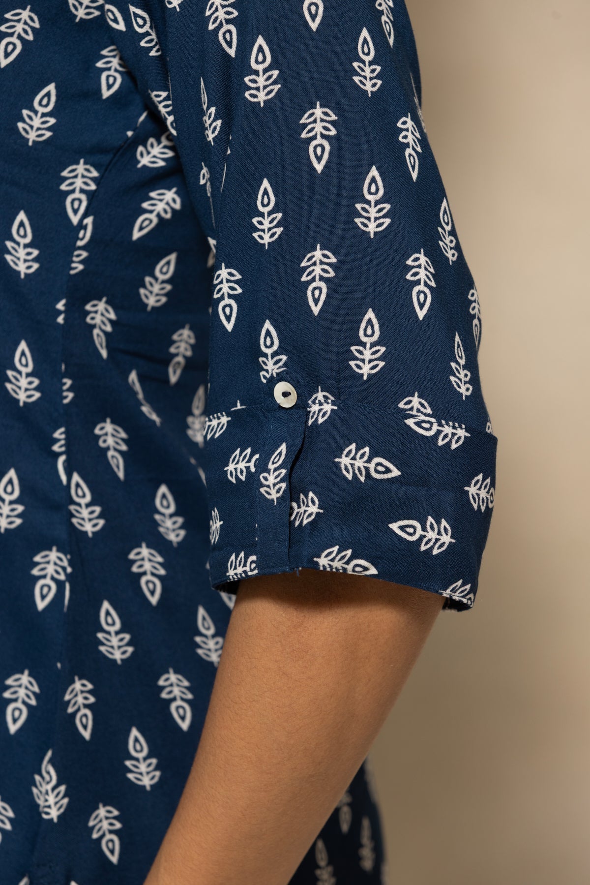 Blue Printed Top
