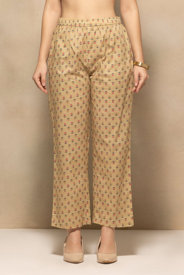 Green Floral Printed Kurta 3 Pcs Set
