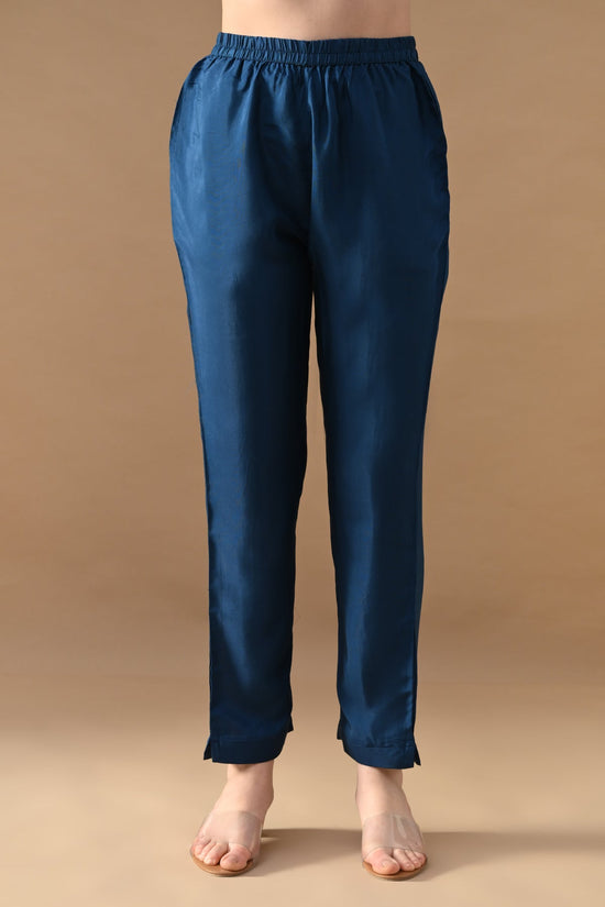 Blue Stone Embellished Kurta 3 Pcs Set