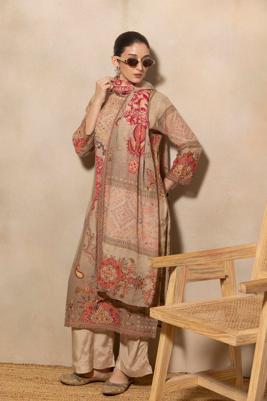 Multi Printed Kurta 3 Pcs Set