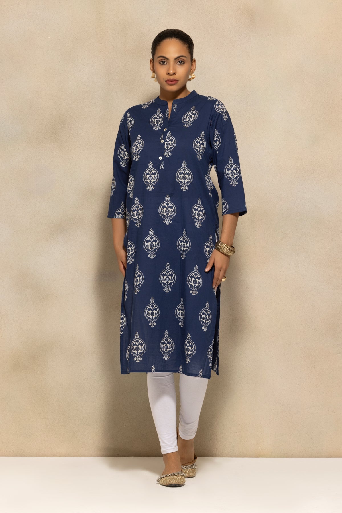 Blue Printed Kurta
