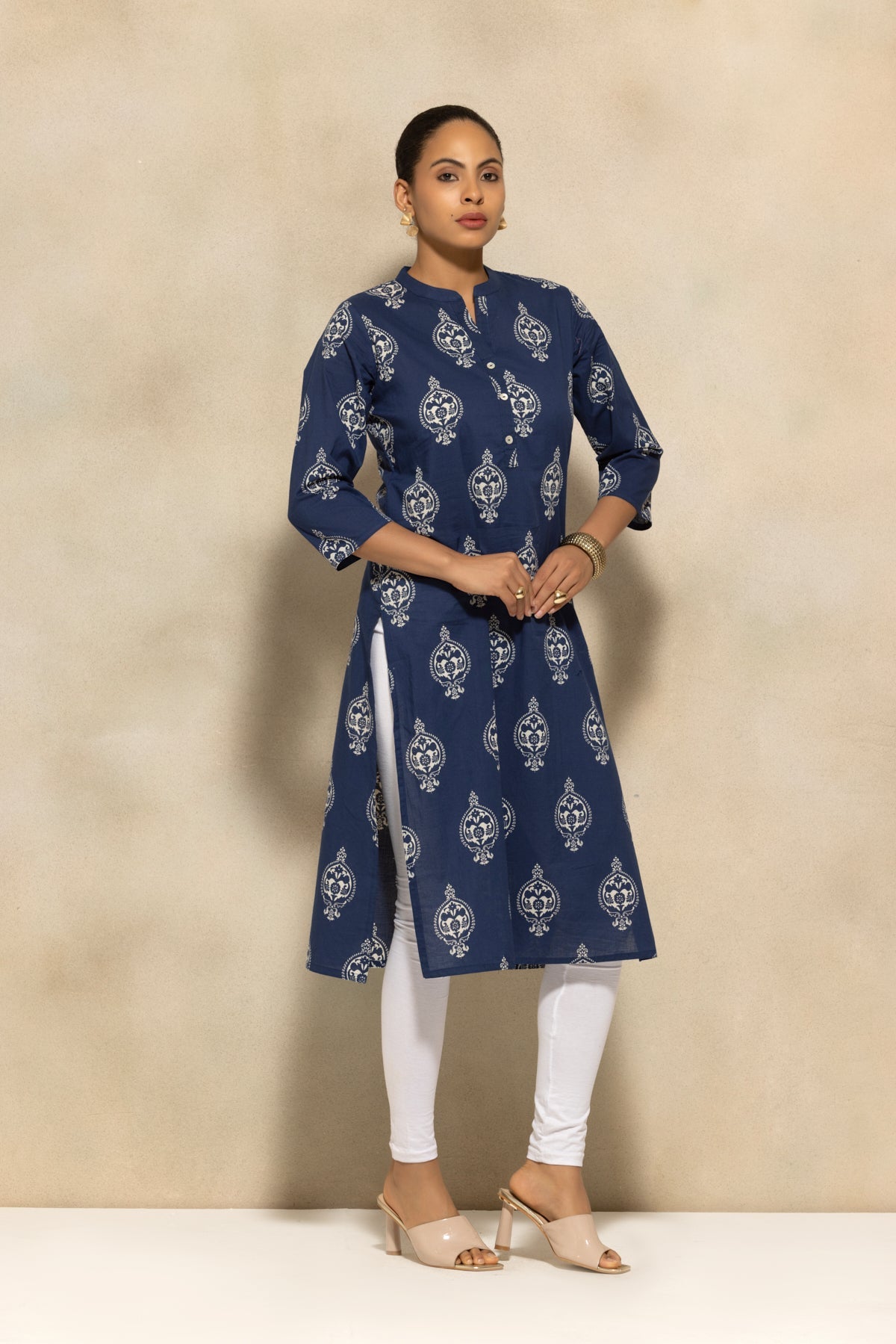 Blue Printed Kurta