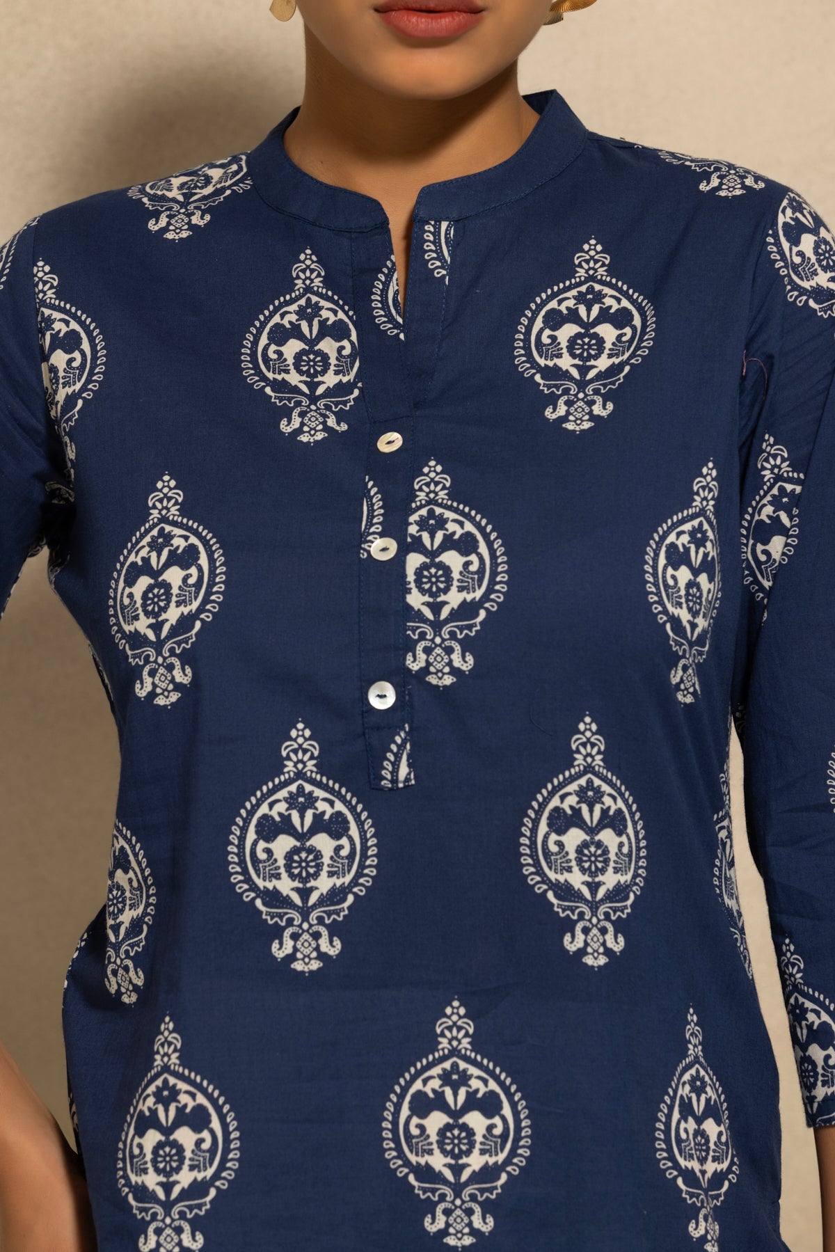 Blue Printed Kurta