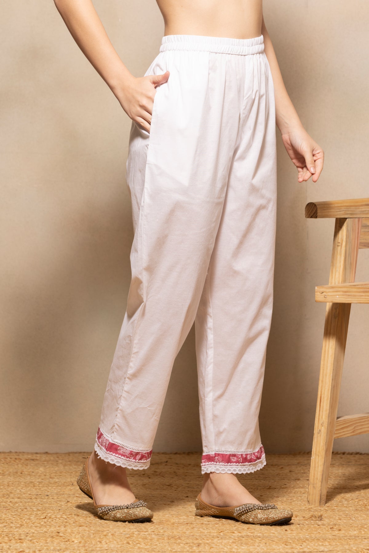 Pink Printed Kurta 2 Pcs Set
