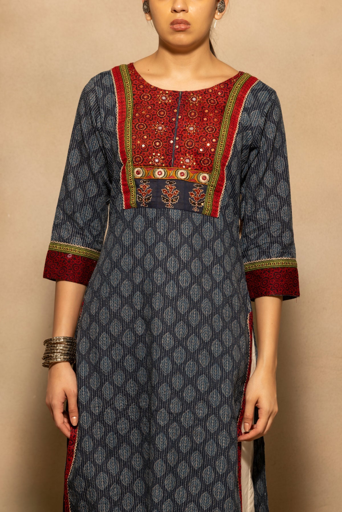 Blue Printed Kurta