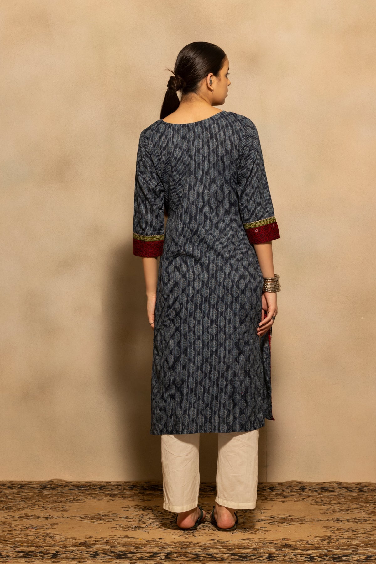 Blue Printed Kurta