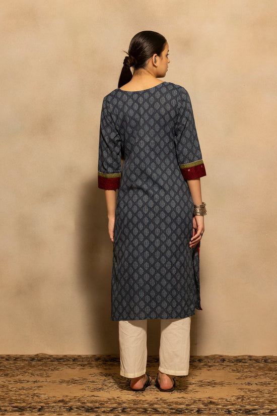 Blue Printed Kurta