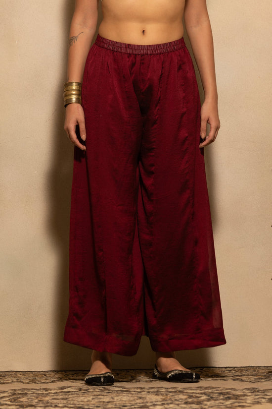 Maroon Embroidered Kurta 3 Pcs Set