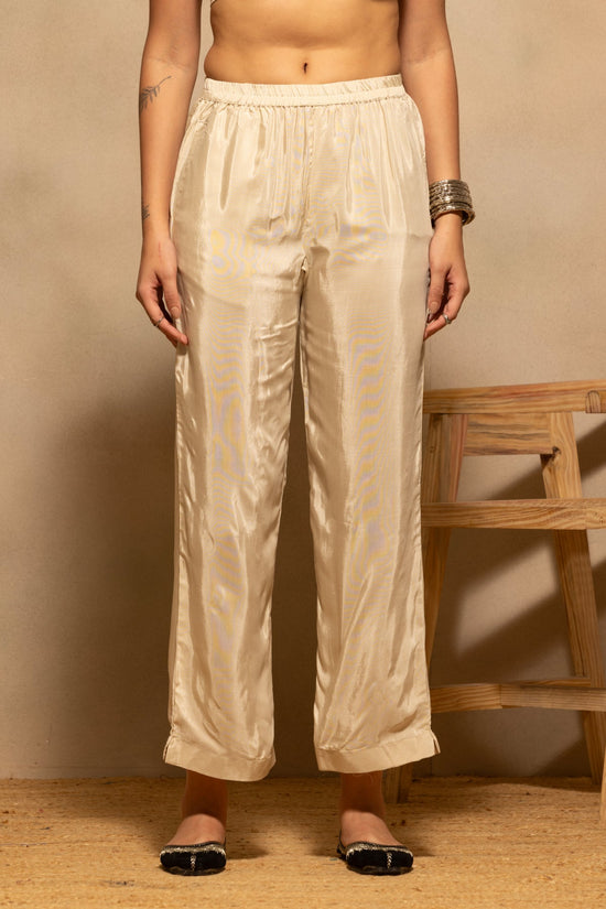 Cream Printed Kurta 3 Pcs Set