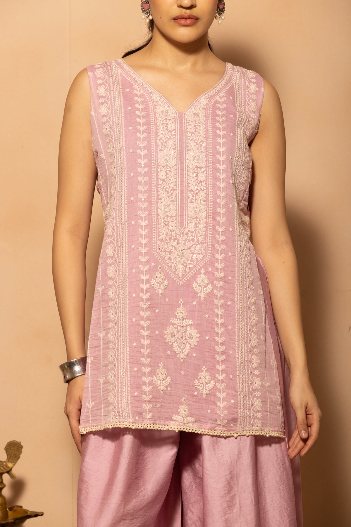 Purple Embroidered Co-Ord Set