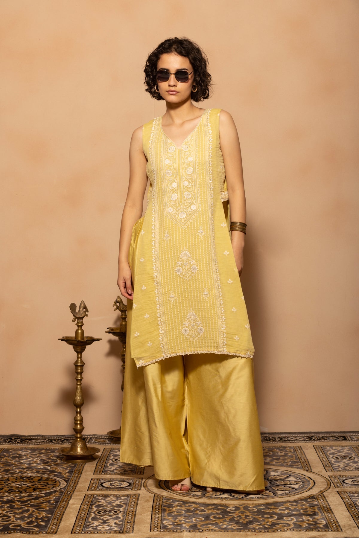 Green Embroidered Co-Ord Set