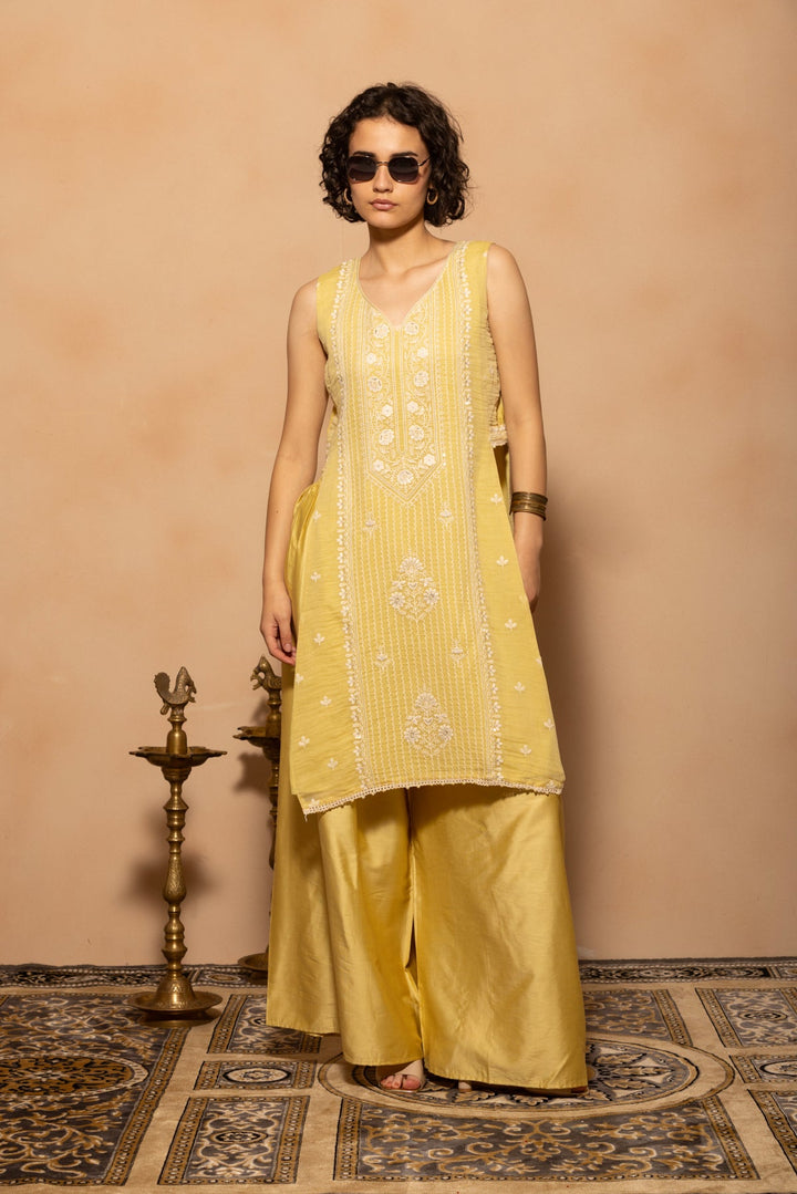 Green Embroidered Co-Ord Set