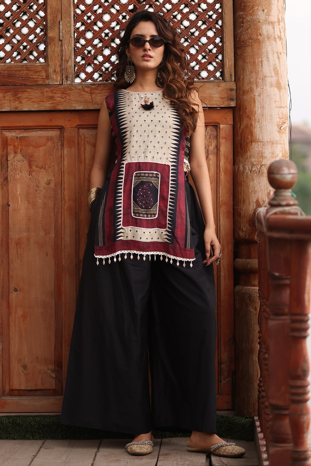Multi Abstract Printed Kurta 2 Pcs Set