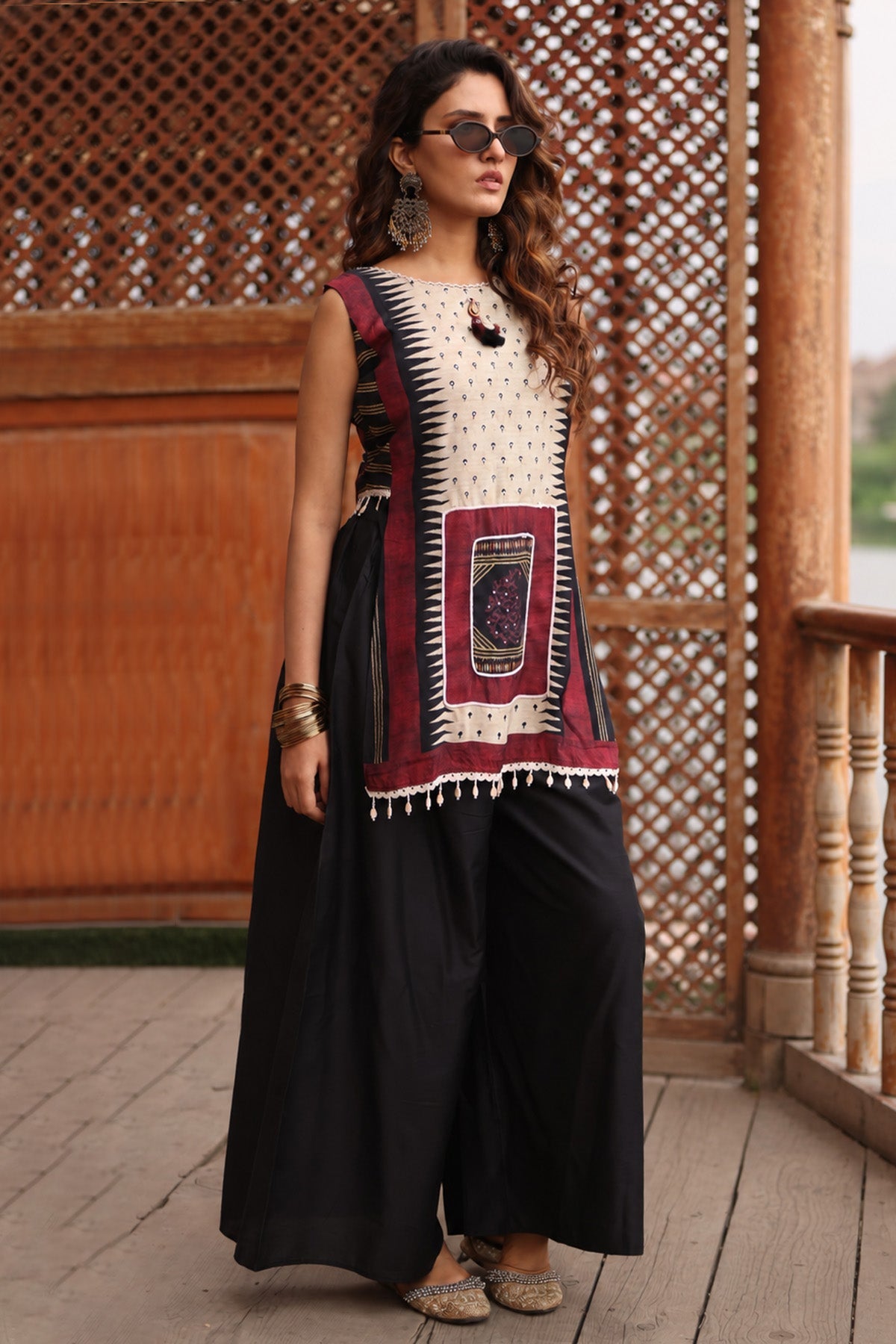 Multi Abstract Printed Kurta 2 Pcs Set