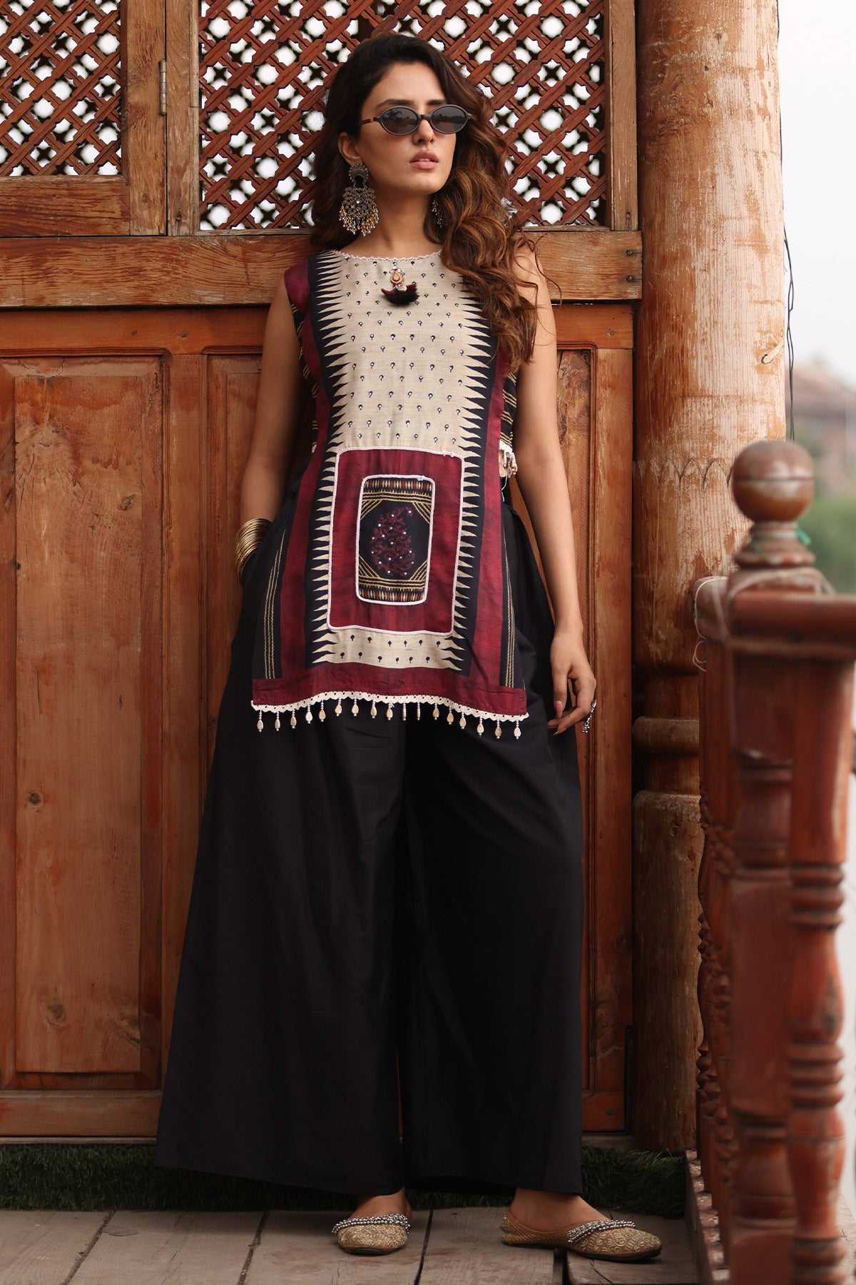 Multi Abstract Printed Kurta 2 Pcs Set