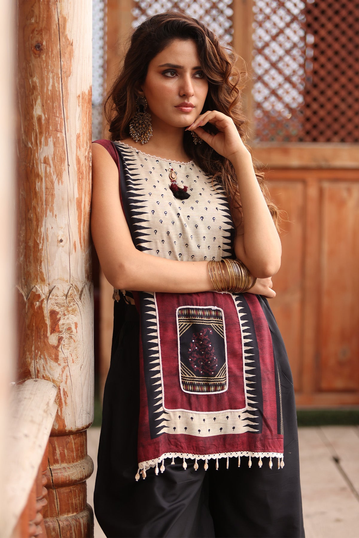 Multi Abstract Printed Kurta 2 Pcs Set