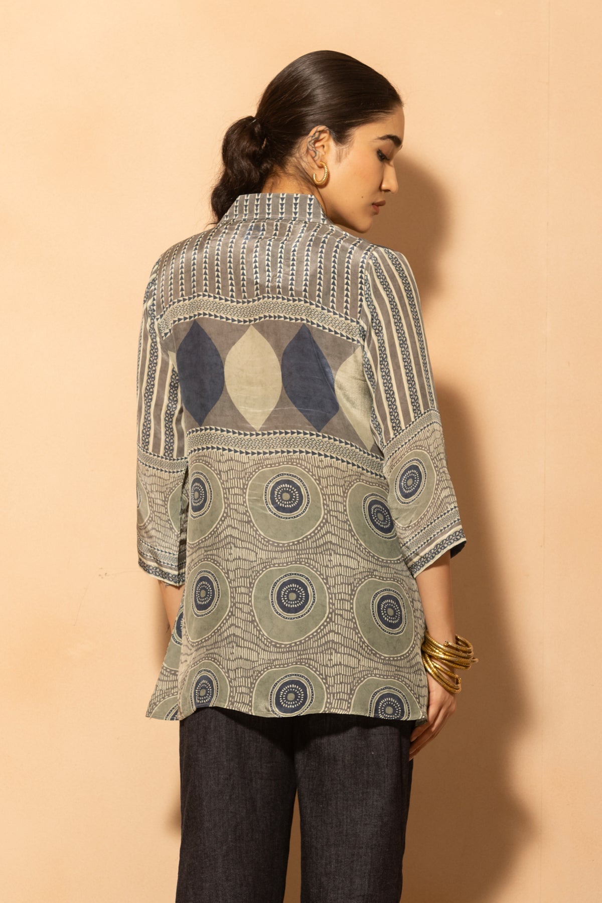 Multi Abstract Printed Top
