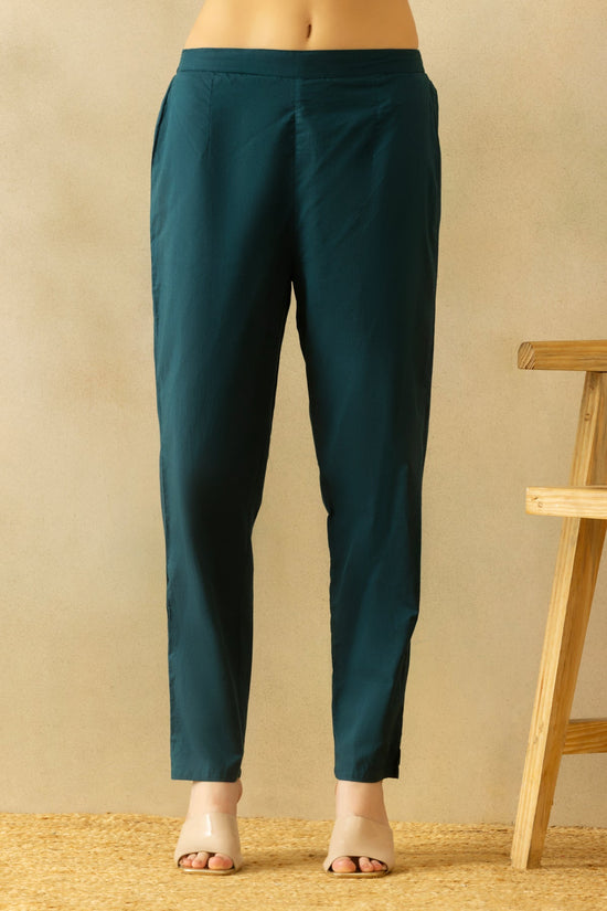 Teal Bandhani Printed A-line Kurta 3 Pcs Set