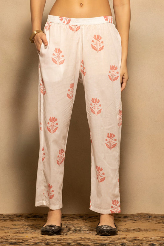 Pink Floral Printed Kurta 2 Pcs Set