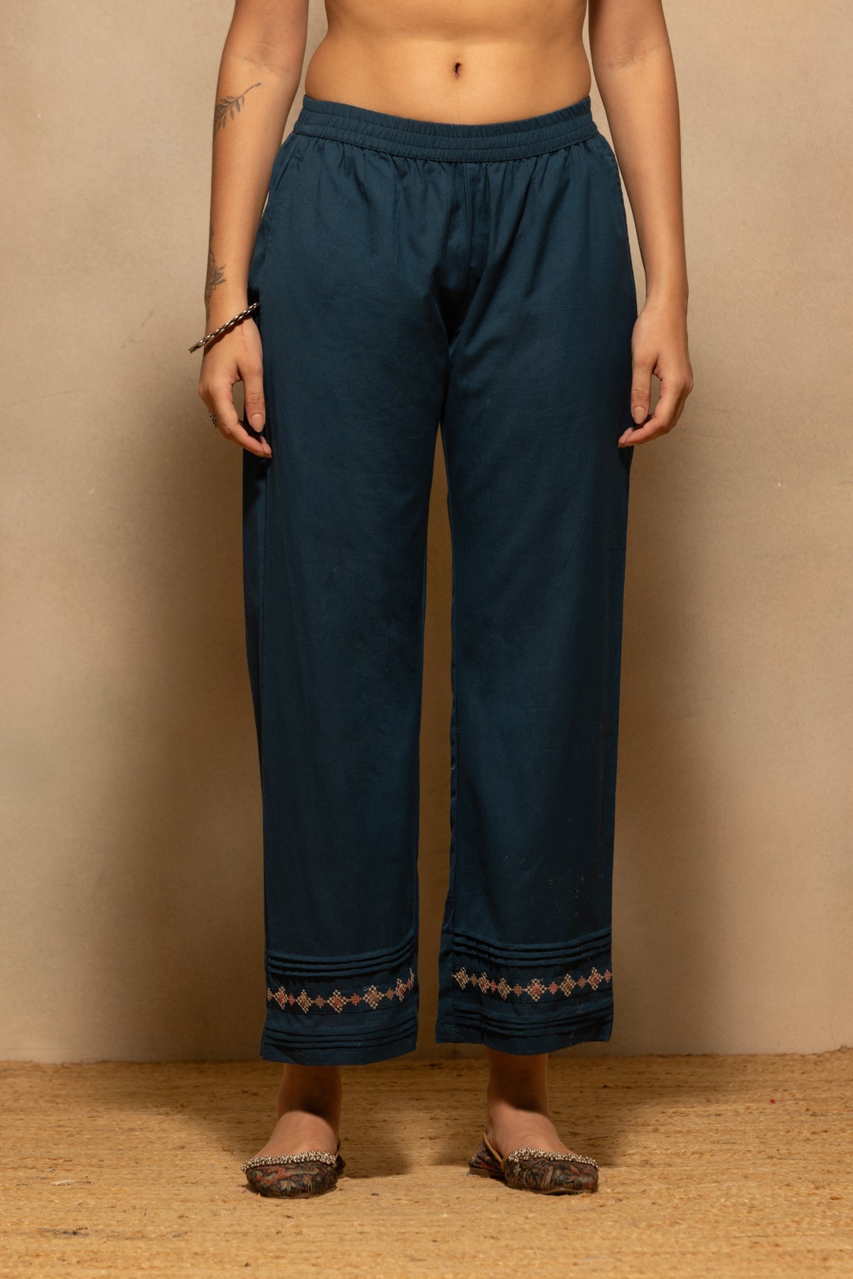 Blue Embroidered Co-Ord Set