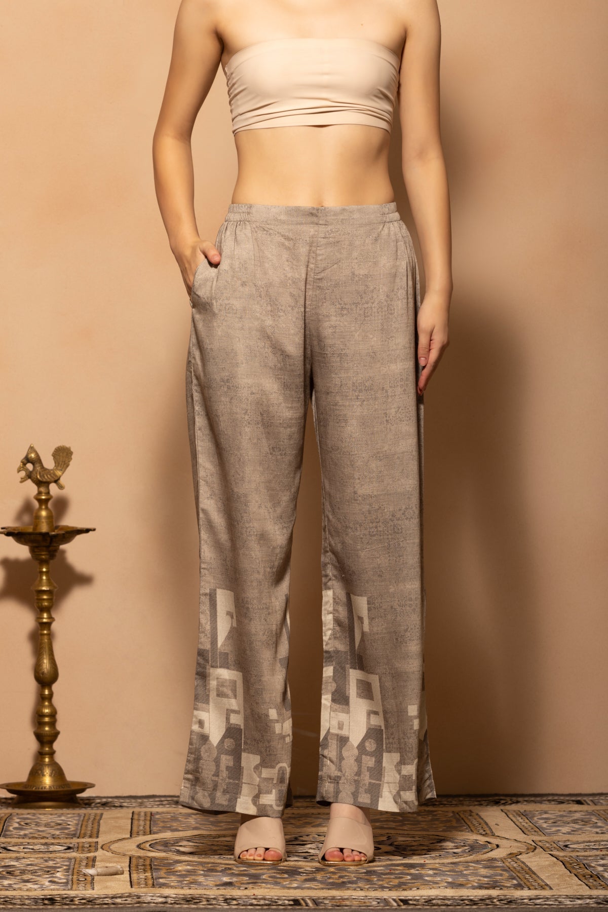 Grey Printed Co-Ord Set
