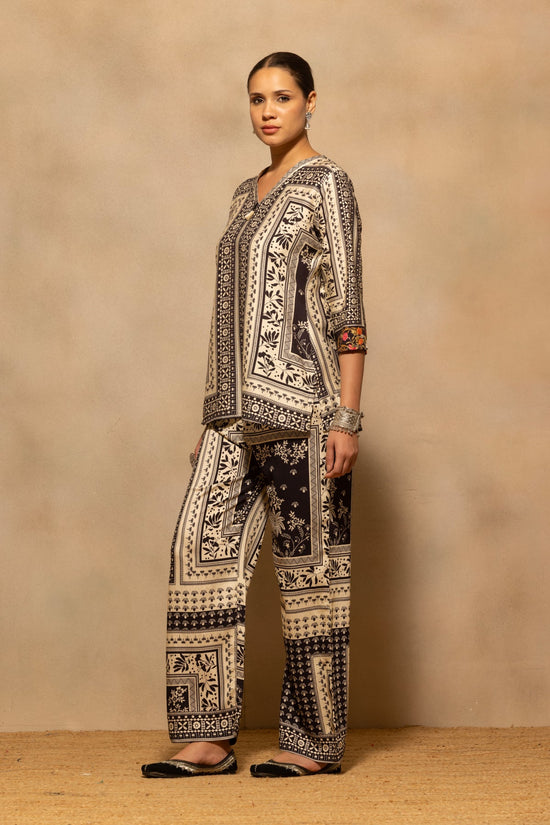 Cream Printed Co-Ord Set