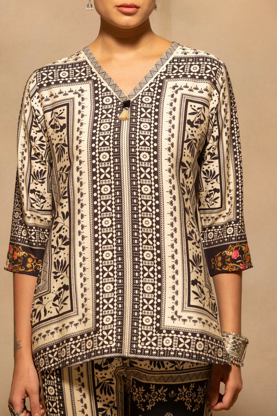 Cream Printed Co-Ord Set