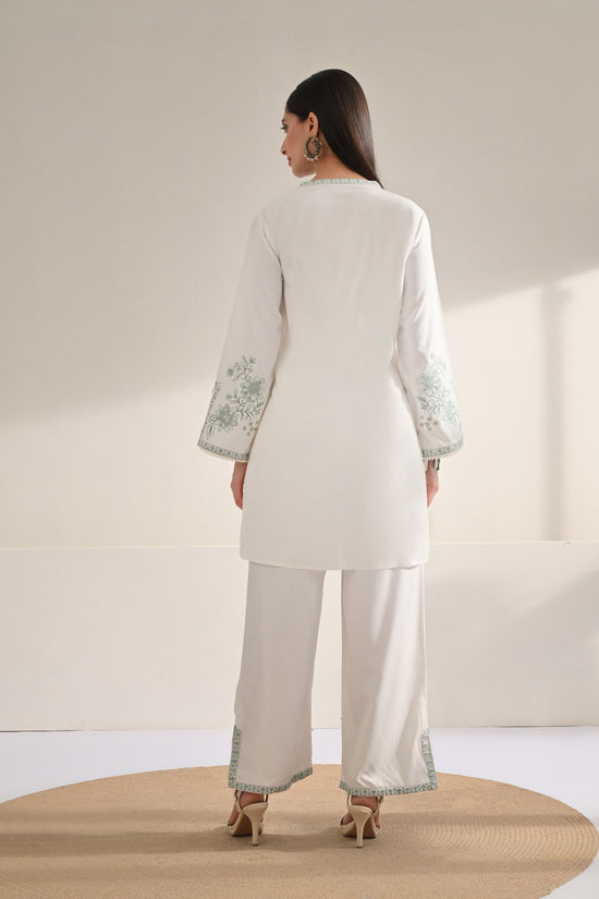 Cream Embroidered Co-Ord Set