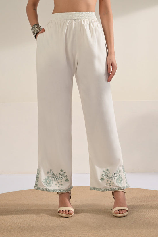 Cream Embroidered Co-Ord Set