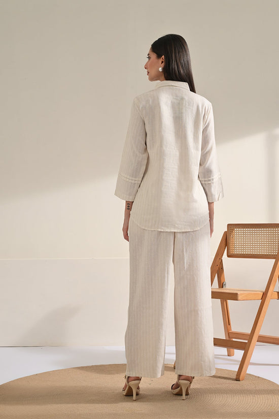 Cream Solid Co-Ord Set