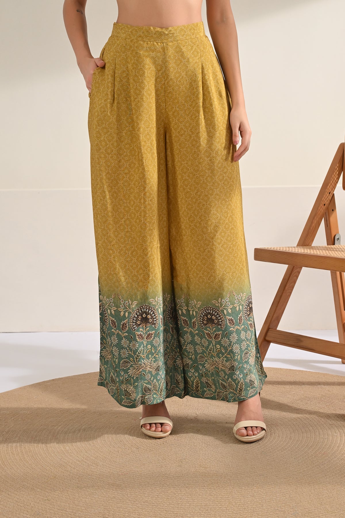 Yellow Floral Printed Co-Ord Set