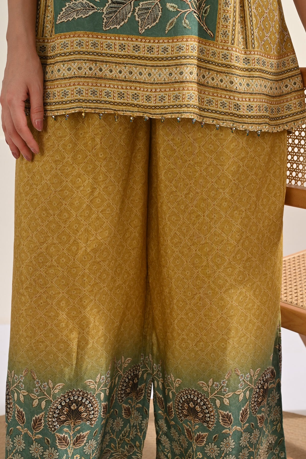Yellow Floral Printed Co-Ord Set