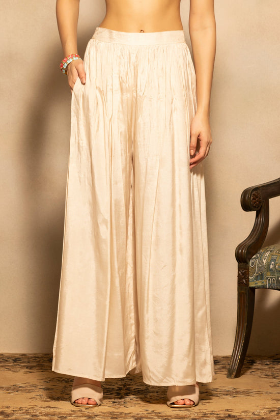 Cream Mirror Embellished Co-Ord Set