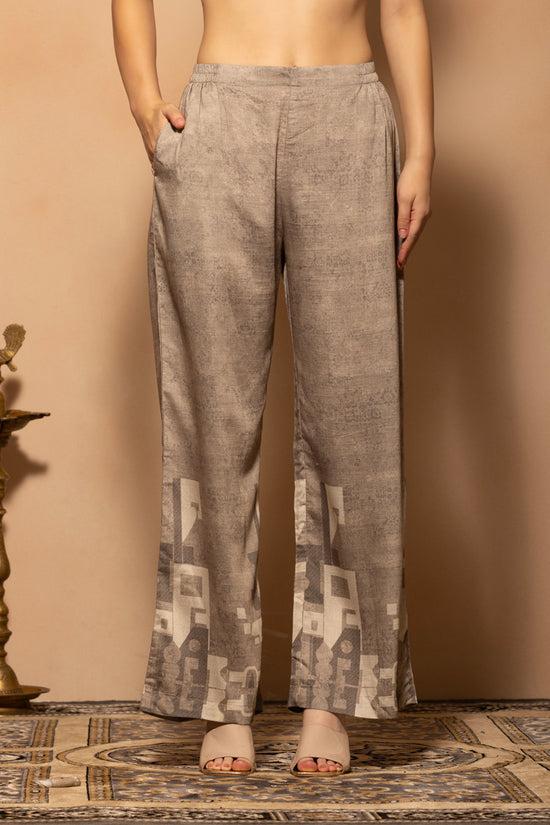 Grey Printed Co-Ord Set