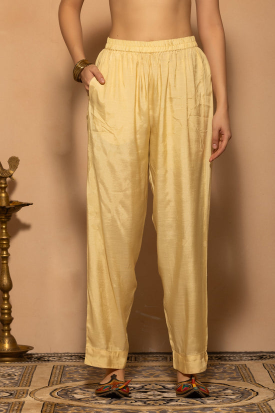 Yellow Floral Printed Kurta 3 Pcs Set