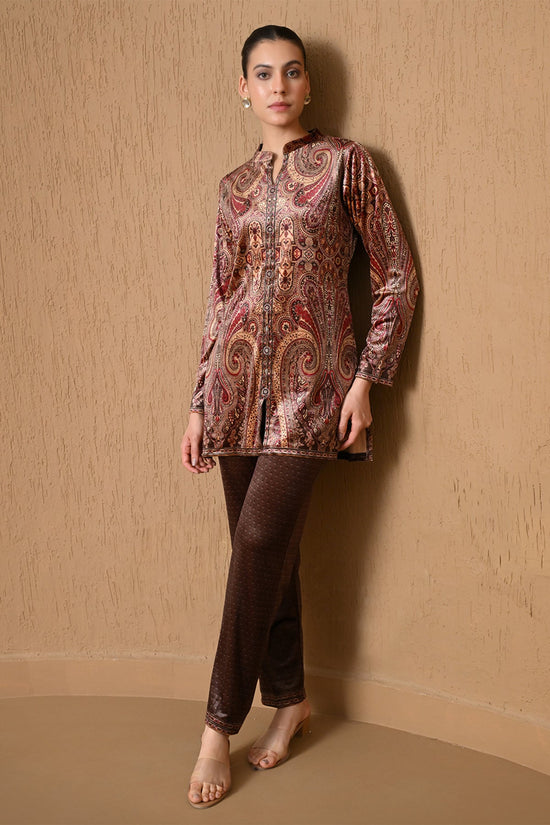 Winter Multicolour Paisley Printed Woven Co-Ord Set