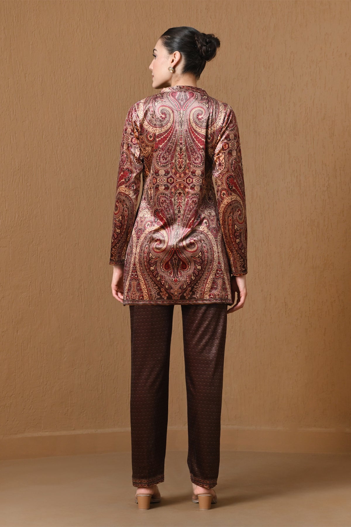 Winter Multicolour Paisley Printed Woven Co-Ord Set