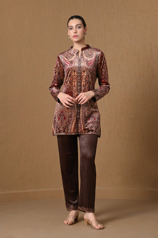 Winter Multicolour Paisley Printed Woven Co-Ord Set
