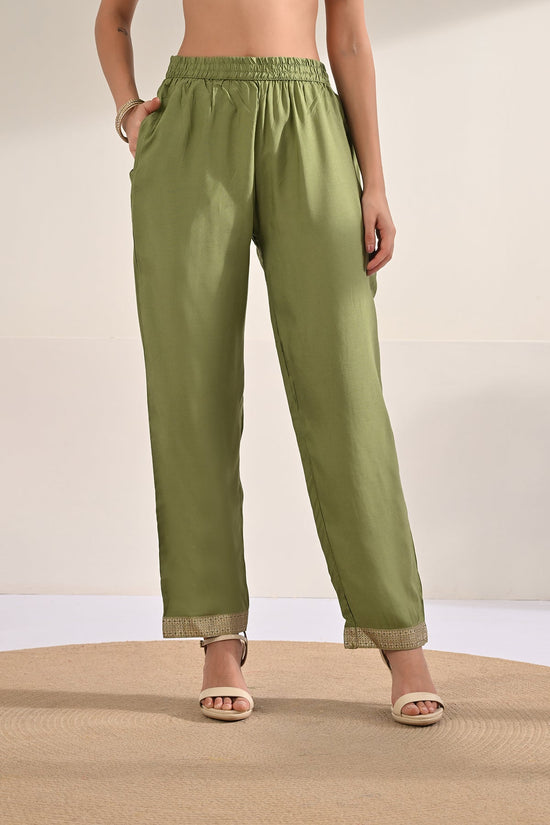 Green Embellished 3 Pcs Kurta Set