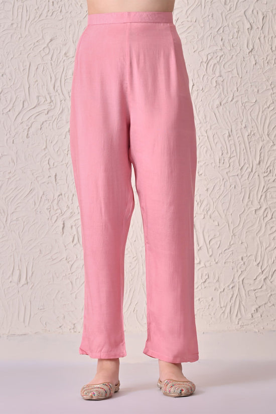 Pink Printed Kaftan Set