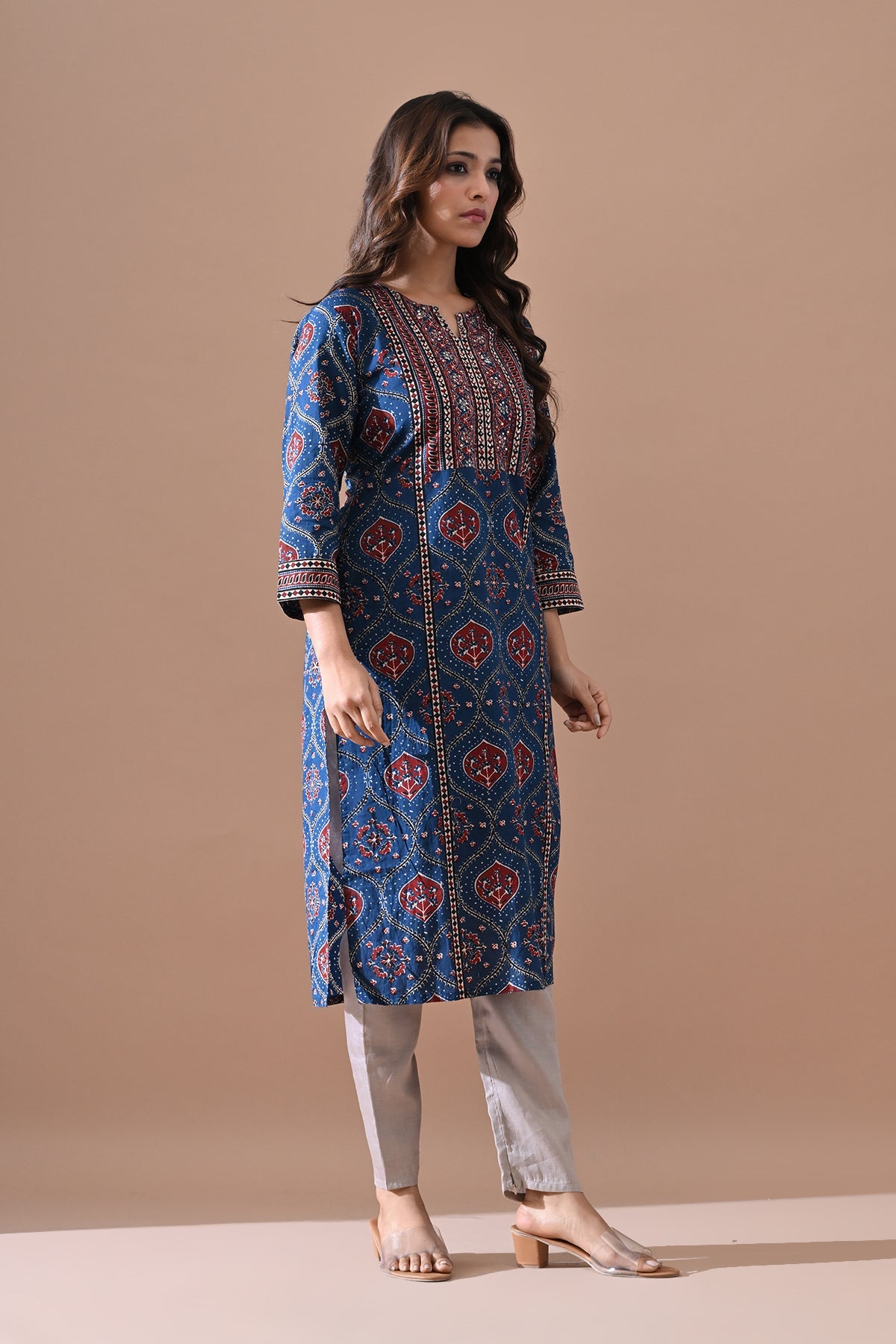 Blue Printed Kurta