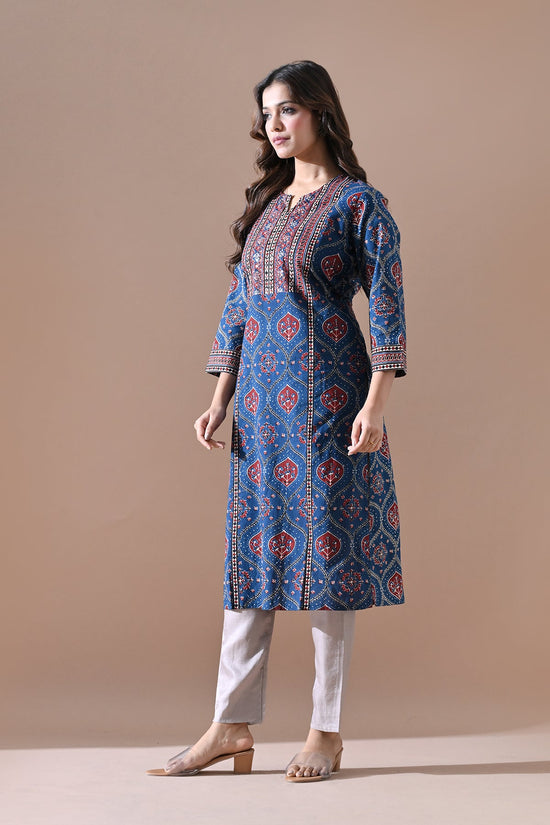 Blue Printed Kurta