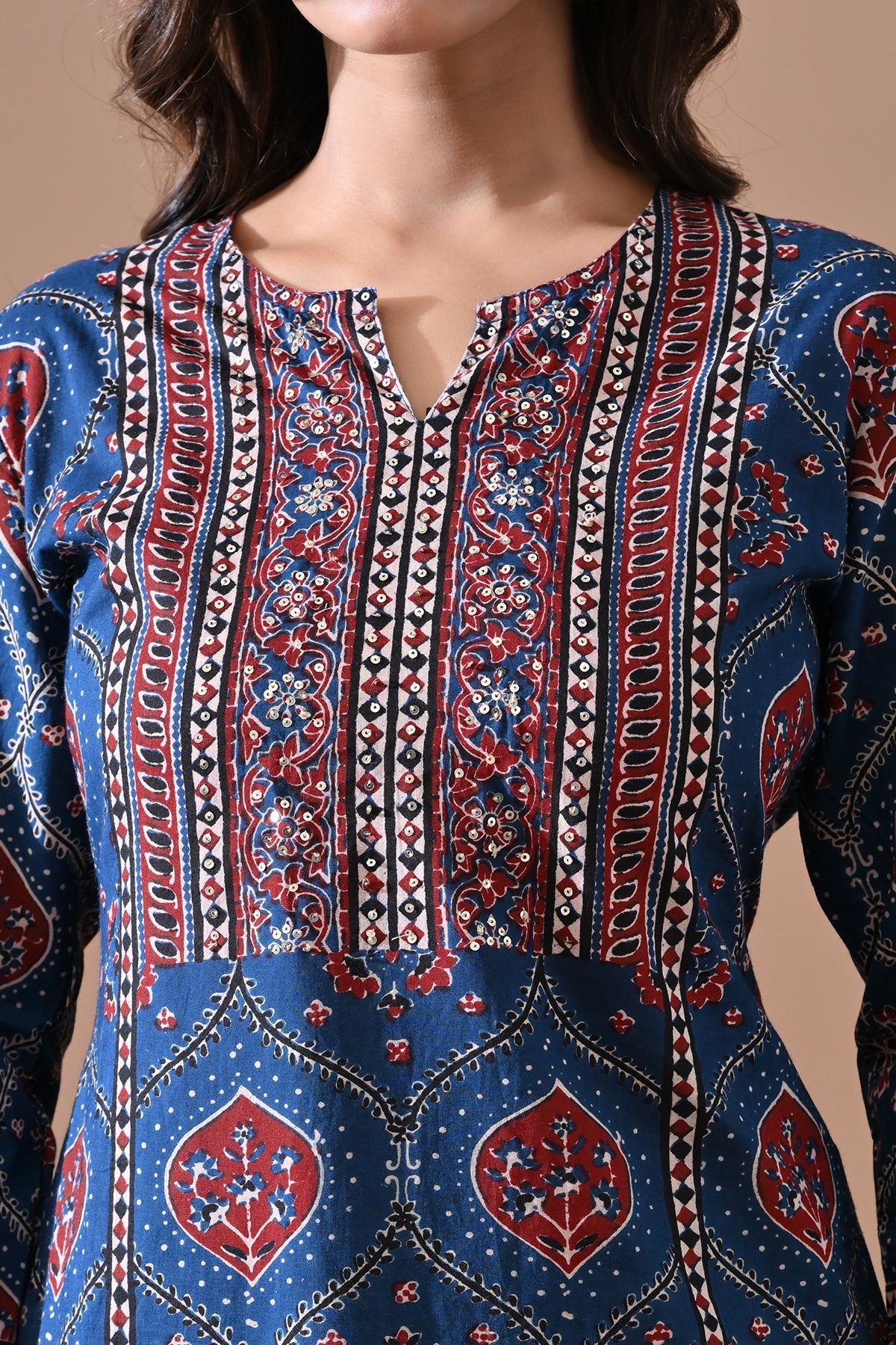 Blue Printed Kurta